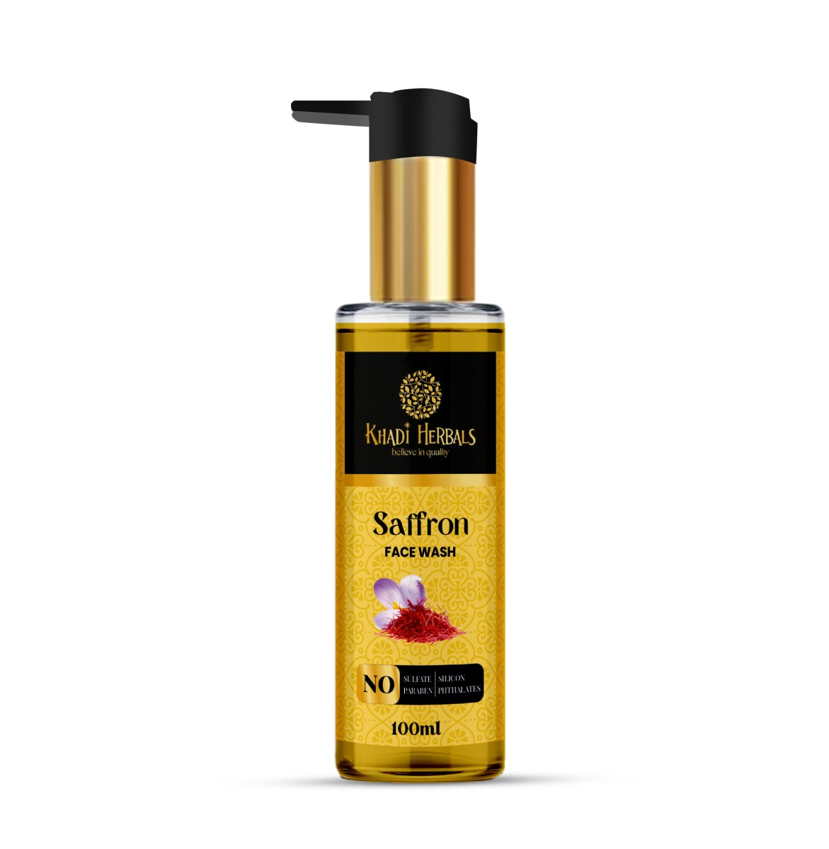 Saffron Face Wash Sls and Paraben Free